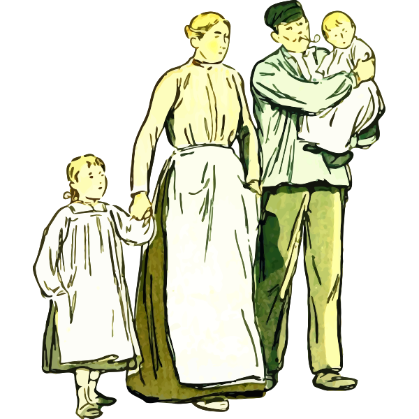 SVG Working class family