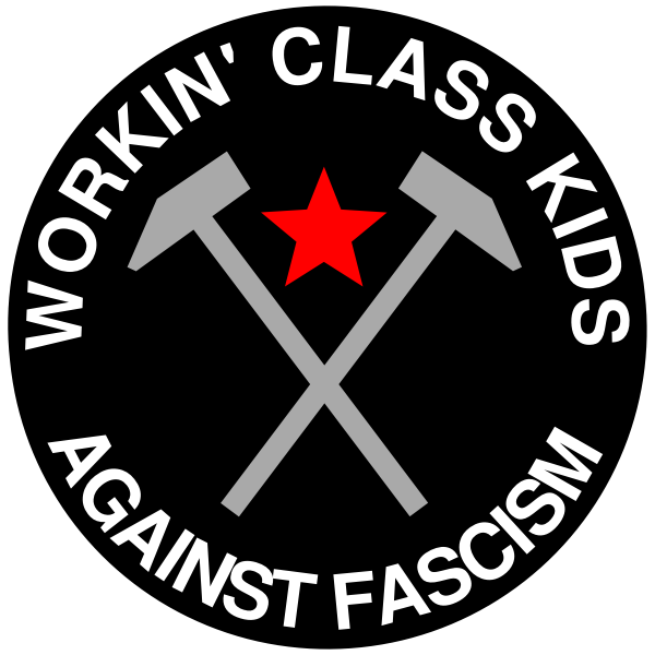 SVG Working class kids against racism vector image
