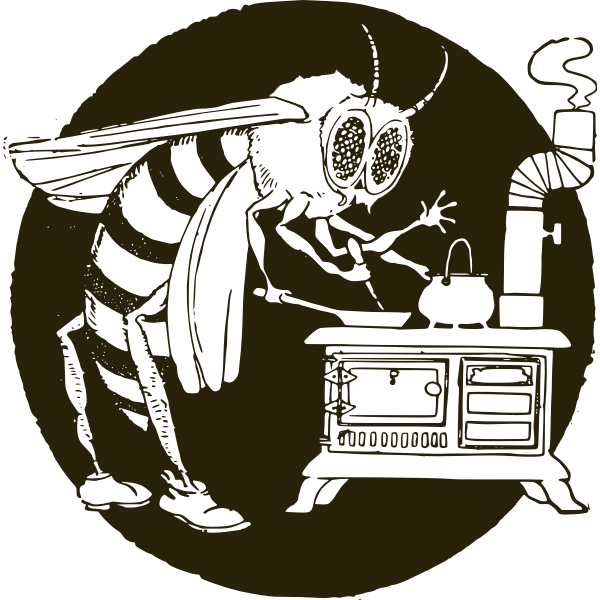 SVG Working wasp vector drawing
