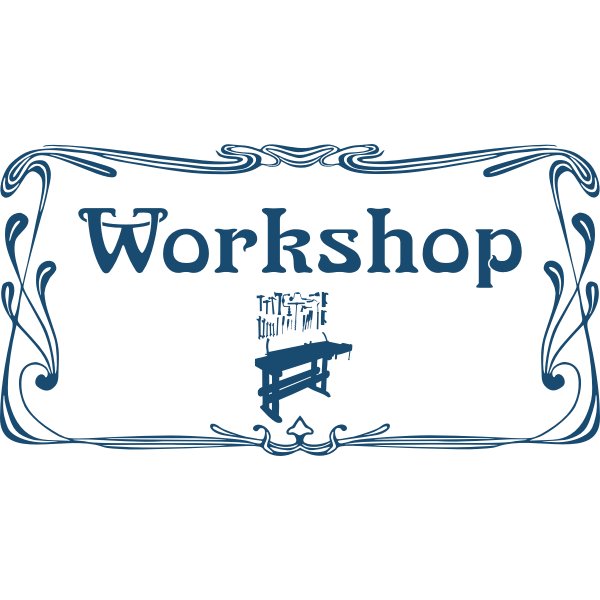SVG Workshop door sign