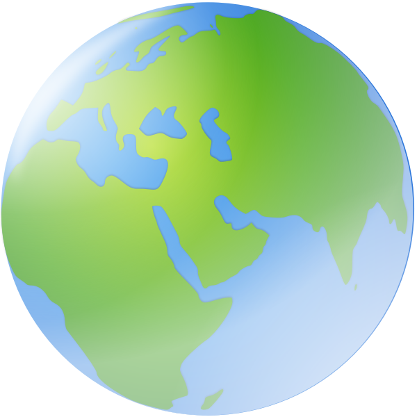SVG world globe
