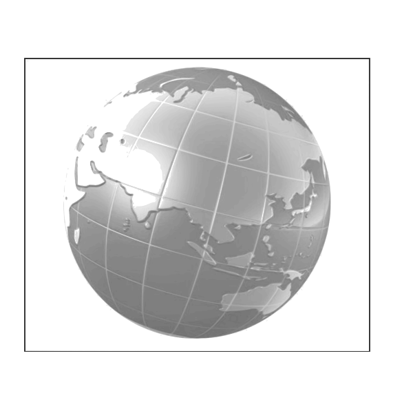 SVG World globe on white background vector graphics