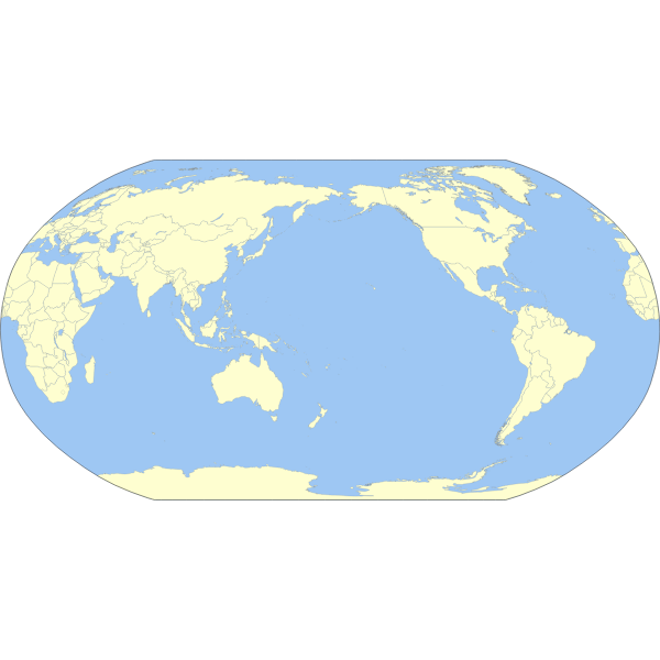 SVG World Map Colored