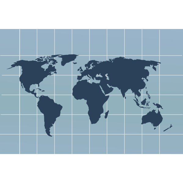 SVG World map with grid vector image
