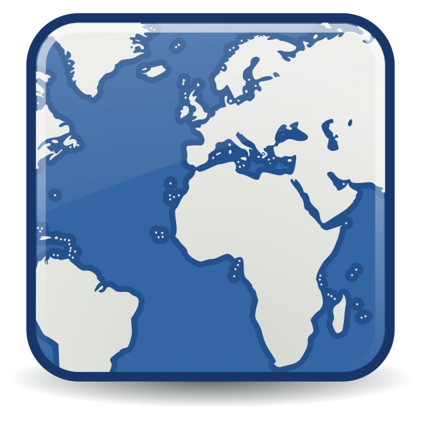 SVG World wide web icon vector image