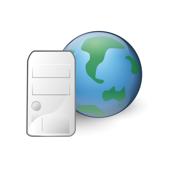 SVG World wide web server icon vector drawing