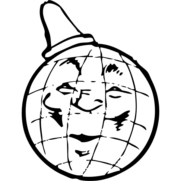 SVG world with hat