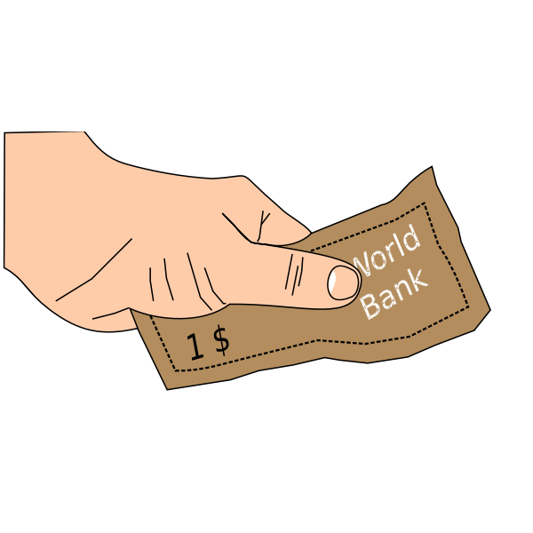 SVG World039s bank money vector image