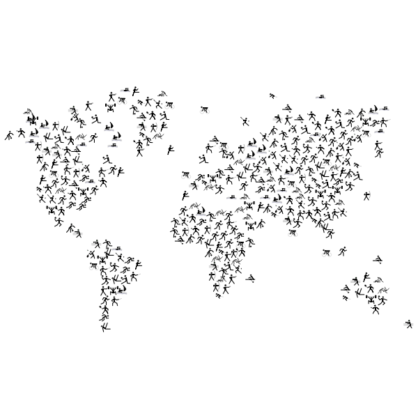 SVG World039s map made of sports