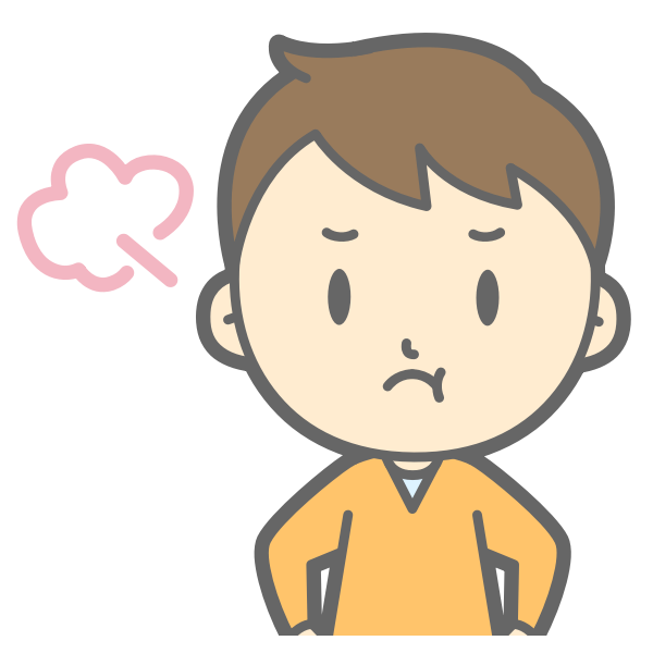 SVG Worried boy