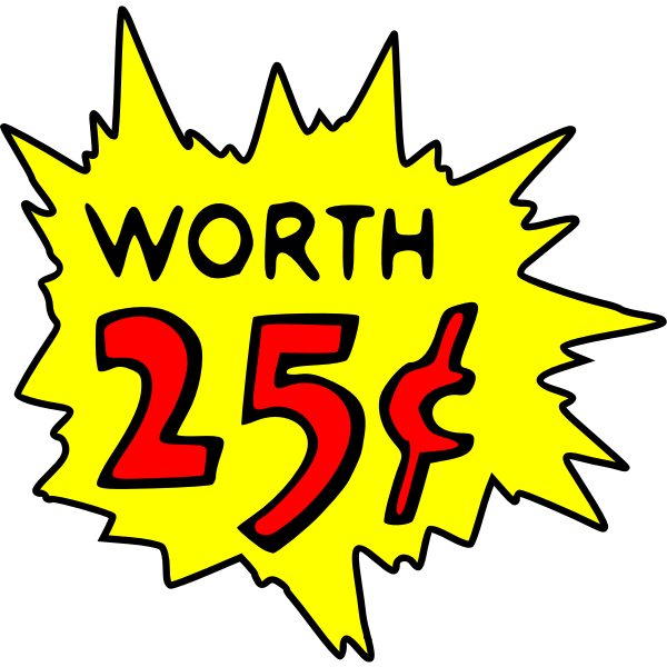 SVG Worth 25 cent ad