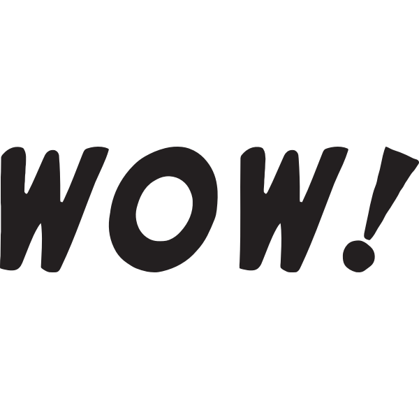SVG Wow sign