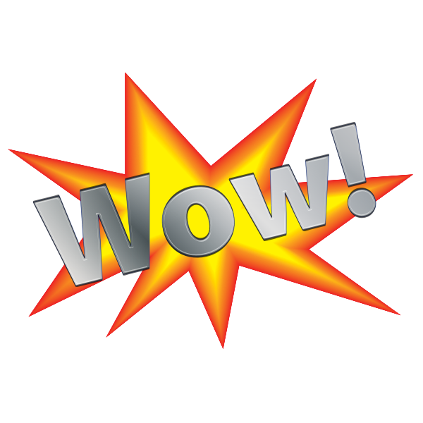 SVG Wow Sign