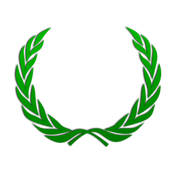 SVG Wreath in green color