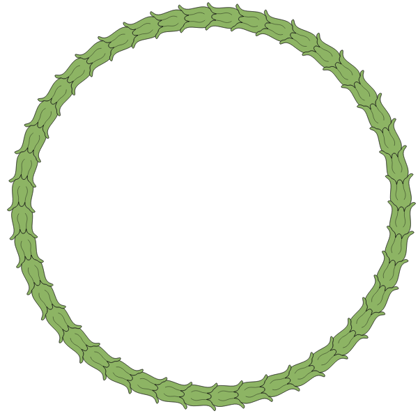SVG Wreath ornament