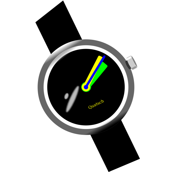 SVG Wrist watch