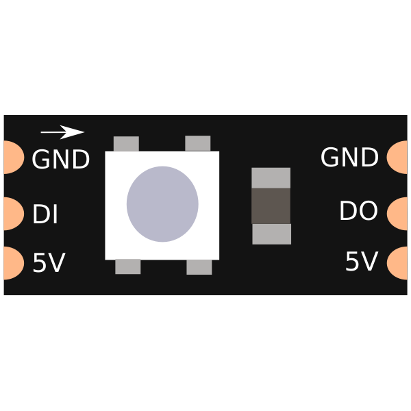 SVG ws2812b led strip