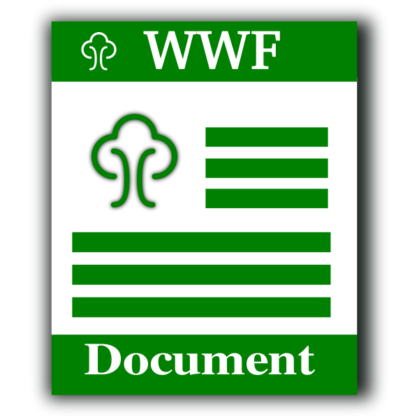 SVG WWF file format computer icon vector image