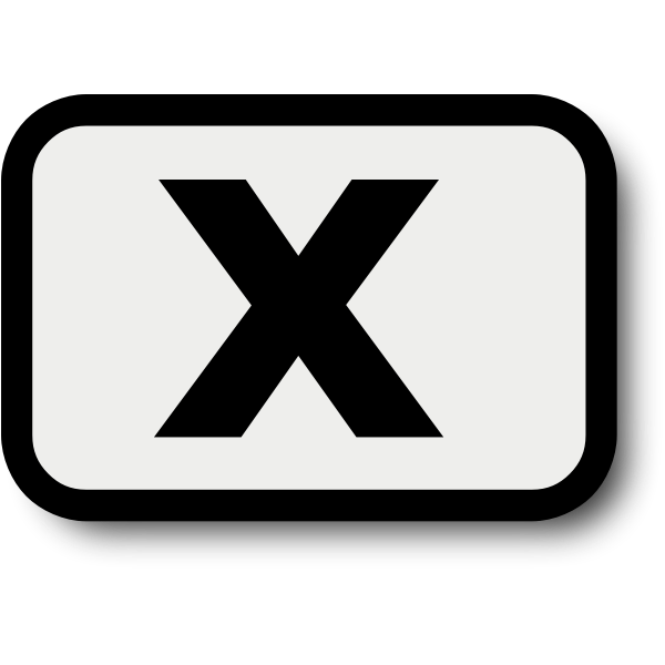 SVG X key