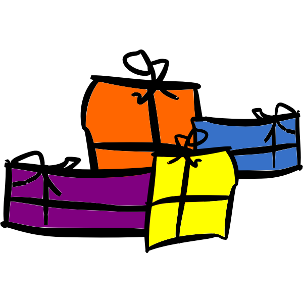 SVG Xmas presents
