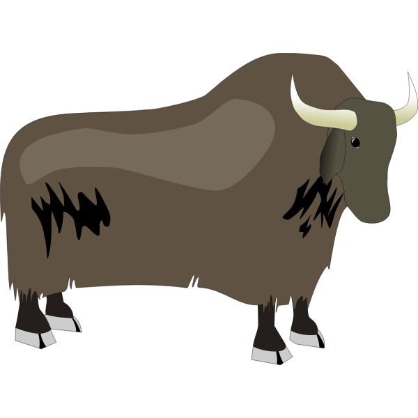 SVG Yak vector illustration