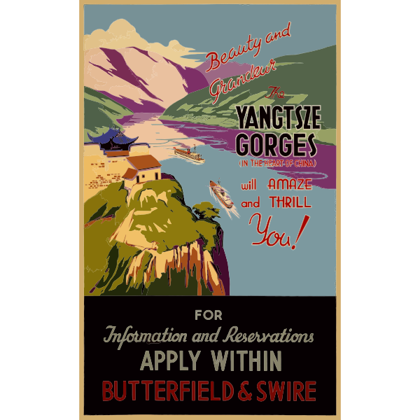 SVG Yangtsze river poster