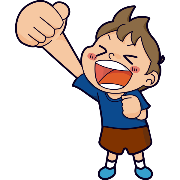 SVG Yelling kid