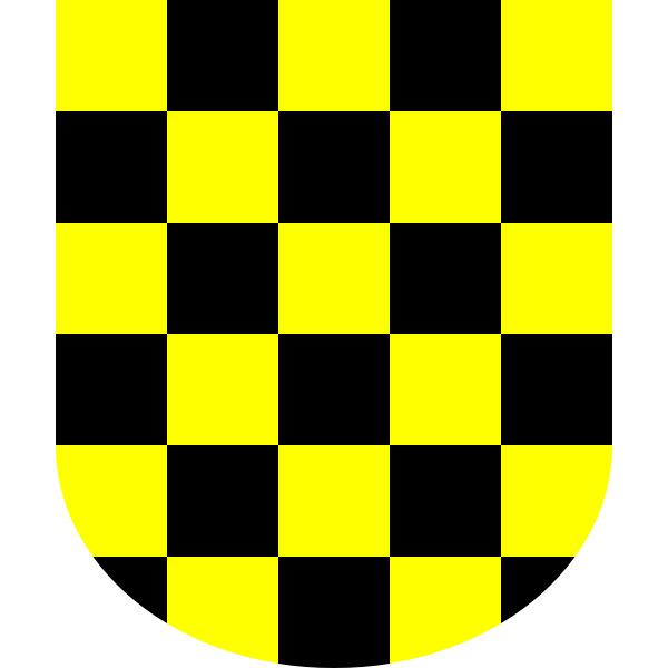 SVG Yellow and black shield vector illustration