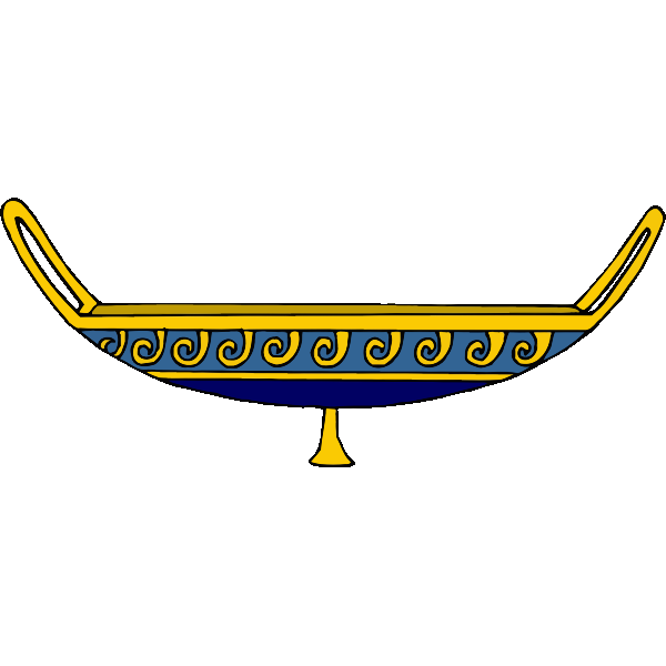 SVG Yellow and blue chalice