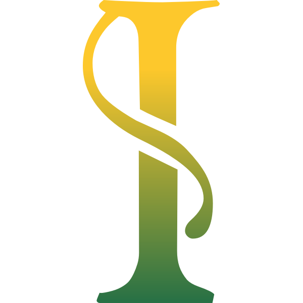SVG Yellow and green letter I