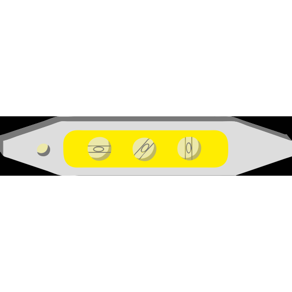 SVG Yellow and grey carpenters level