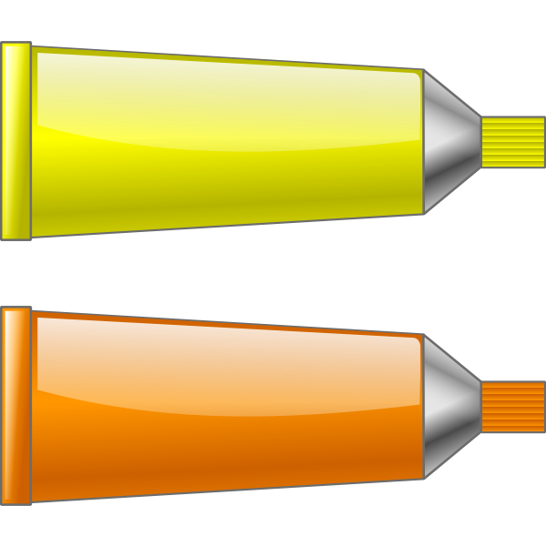 SVG Yellow and orange colour tubes