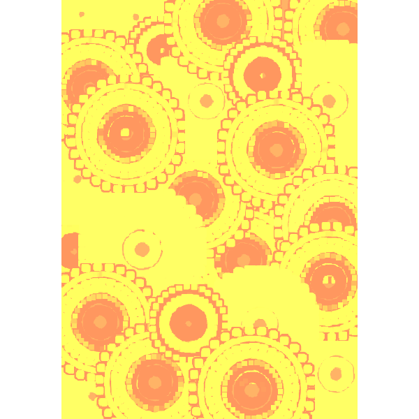 SVG Yellow and Red Circle Pattern Scrapbook Paper