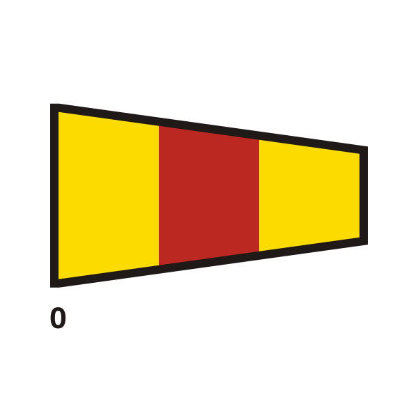 SVG Yellow and red flag
