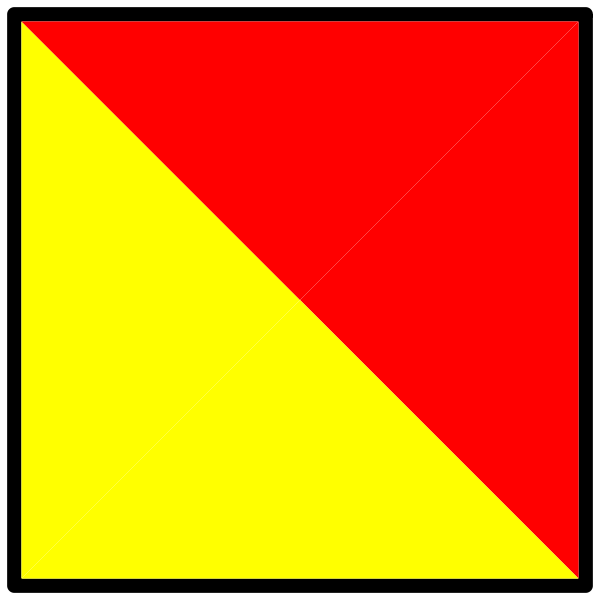 SVG Yellow and red naval flag