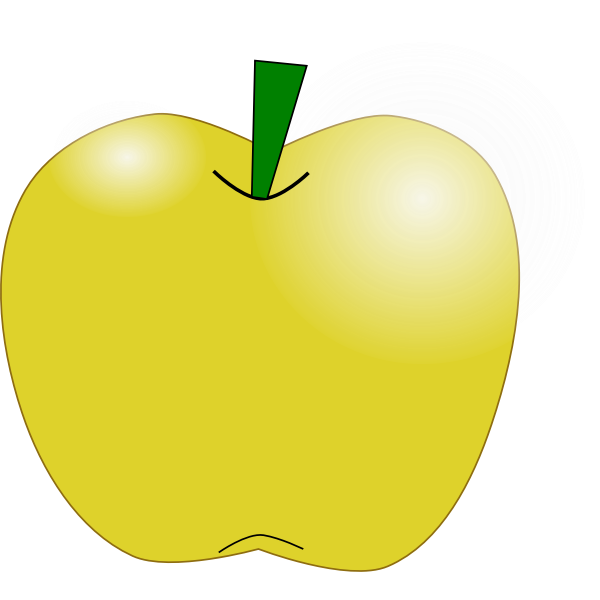 SVG Yellow apple