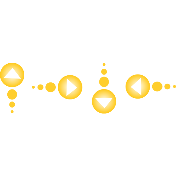 SVG Yellow arrow set