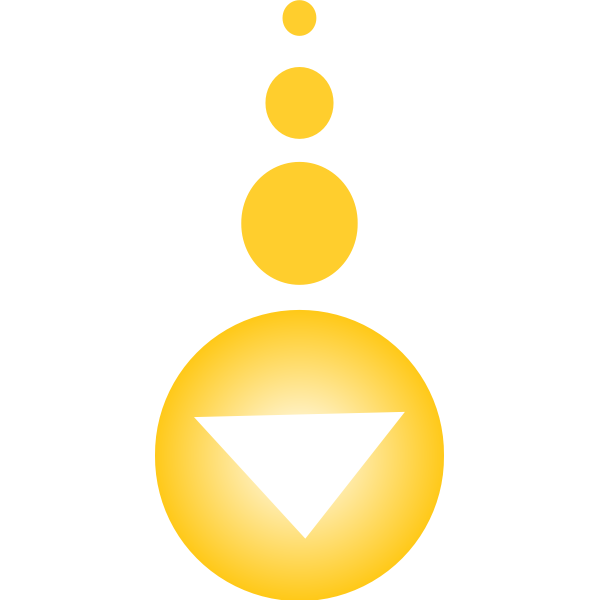 SVG Yellow arrow shape