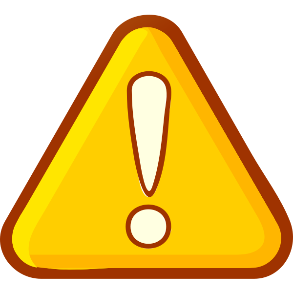 SVG Yellow attention sign