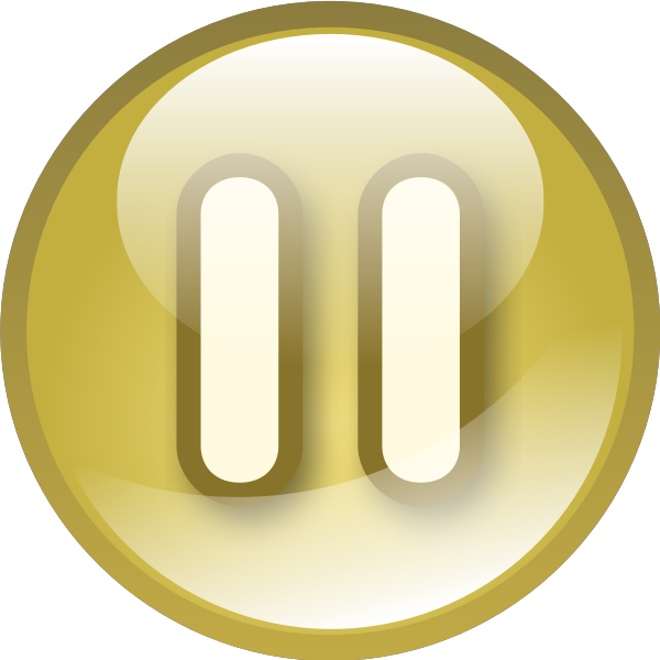 SVG Yellow audio button vector clip art