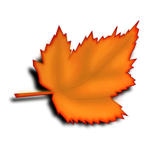 SVG Yellow autumn maple leaf vector image