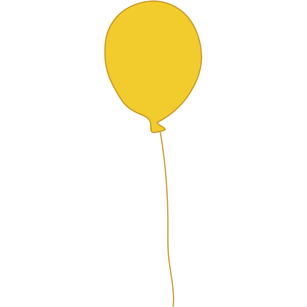 SVG Yellow balloon