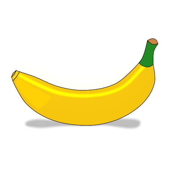SVG Yellow banana