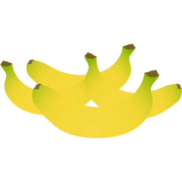 SVG Yellow bananas color illustration