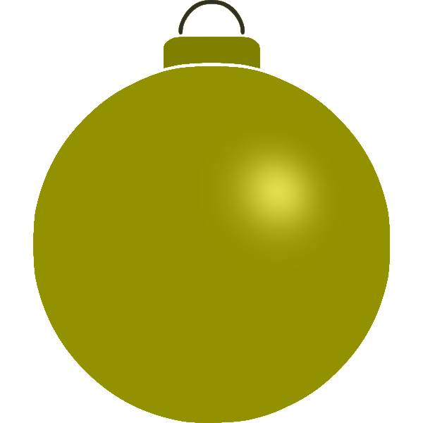 SVG Yellow bauble image