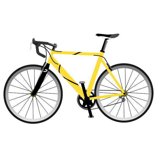 SVG Yellow bike