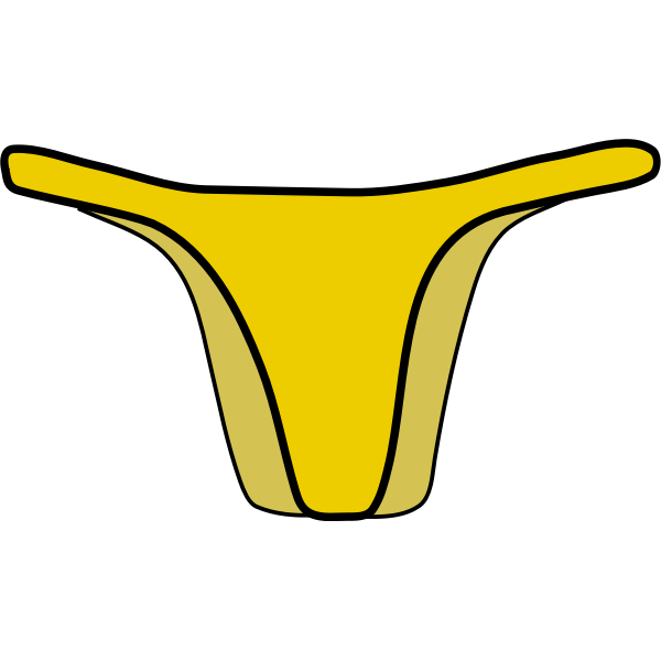 SVG Yellow bikini