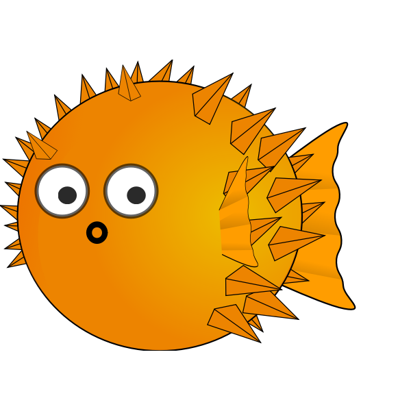 SVG Yellow blowfish