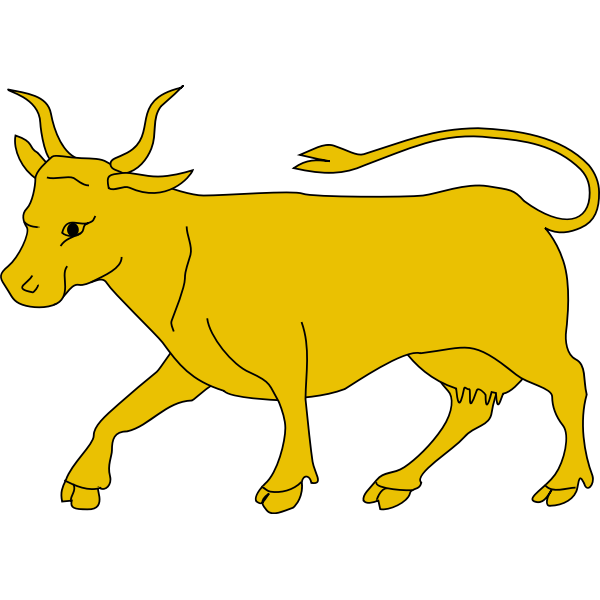 SVG Yellow bull