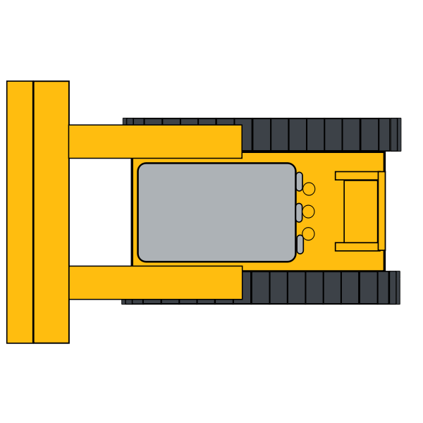 SVG Yellow bulldozer